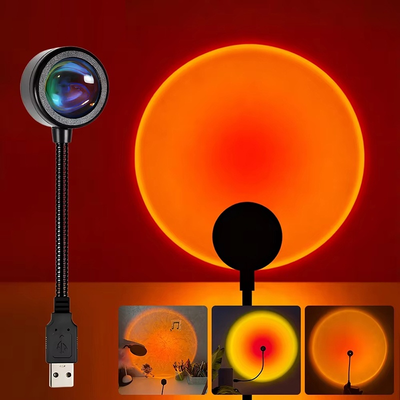 Photography Lighting Background - Kolorowa lampa USB z efektem zachodu