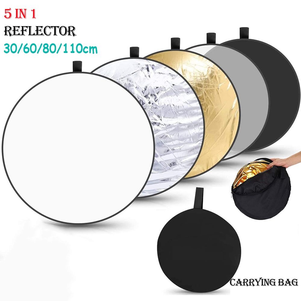 Photography Lighting Reflectors - Reflektor 30CM 60CM 80CM 110CM srebrny