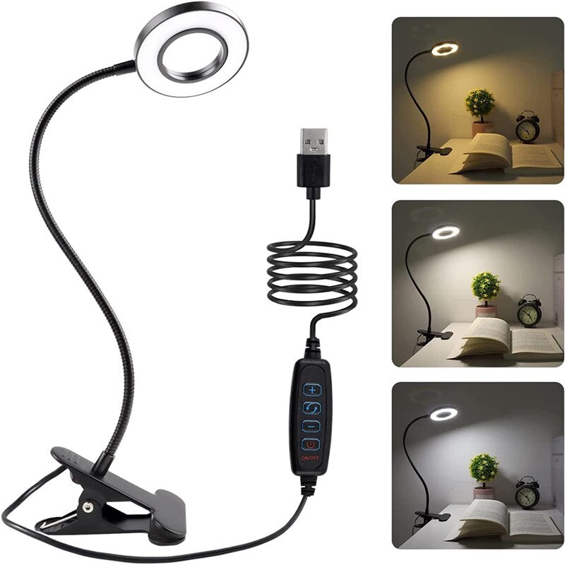 Photography Lighting Book - 48 LEDów Zacisk Lampy Biurkowej USB