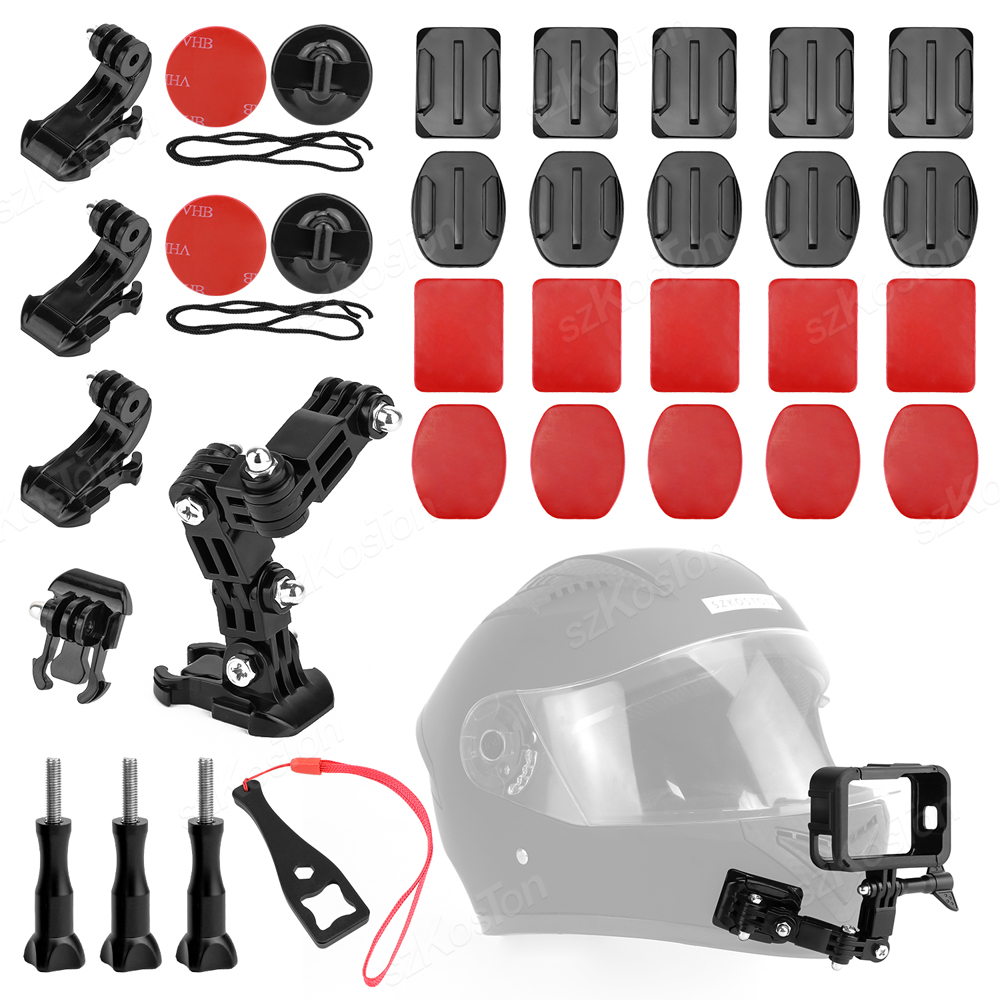 Gopro Action Camera Hero 13 Black - Zestawy mocowania podbródka do kasku motocyklowego