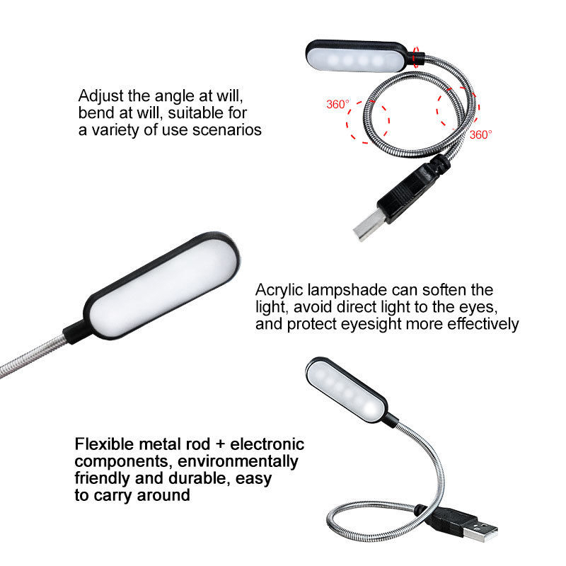 Mini 4 LED Lampka do czytania  – Photography Lighting Book recenzja i cena