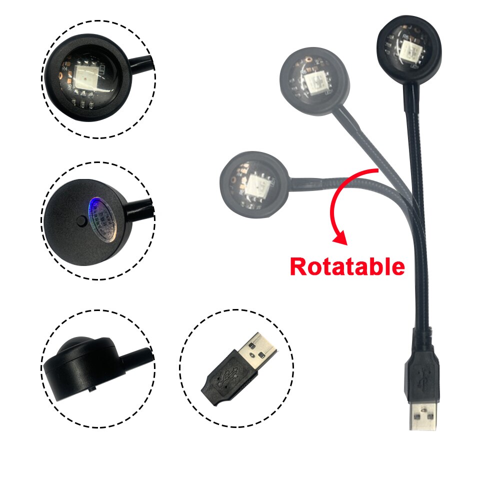 Kolorowa lampa USB z efektem z – Photography Lighting Background recenzja i cena