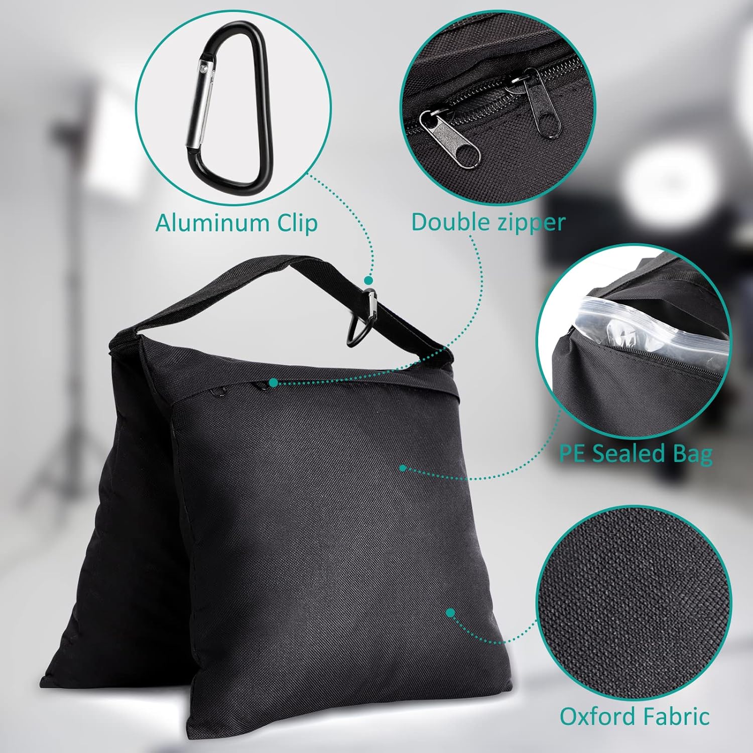 Aimosen 4 sztuki worków z cięż – Photography Lighting Weight Bags recenzja i cena