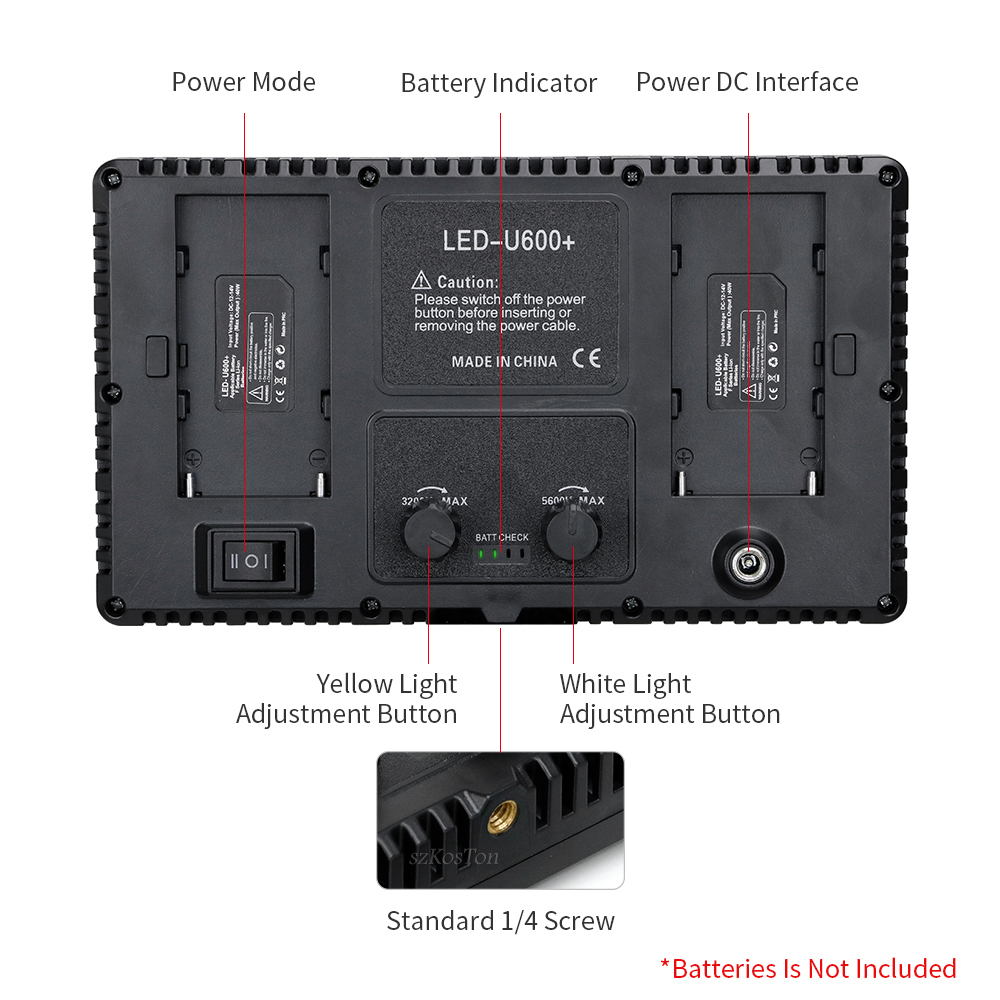 U800 LED Photo Studio Light dl – Video Light Panel Led recenzja i cena
