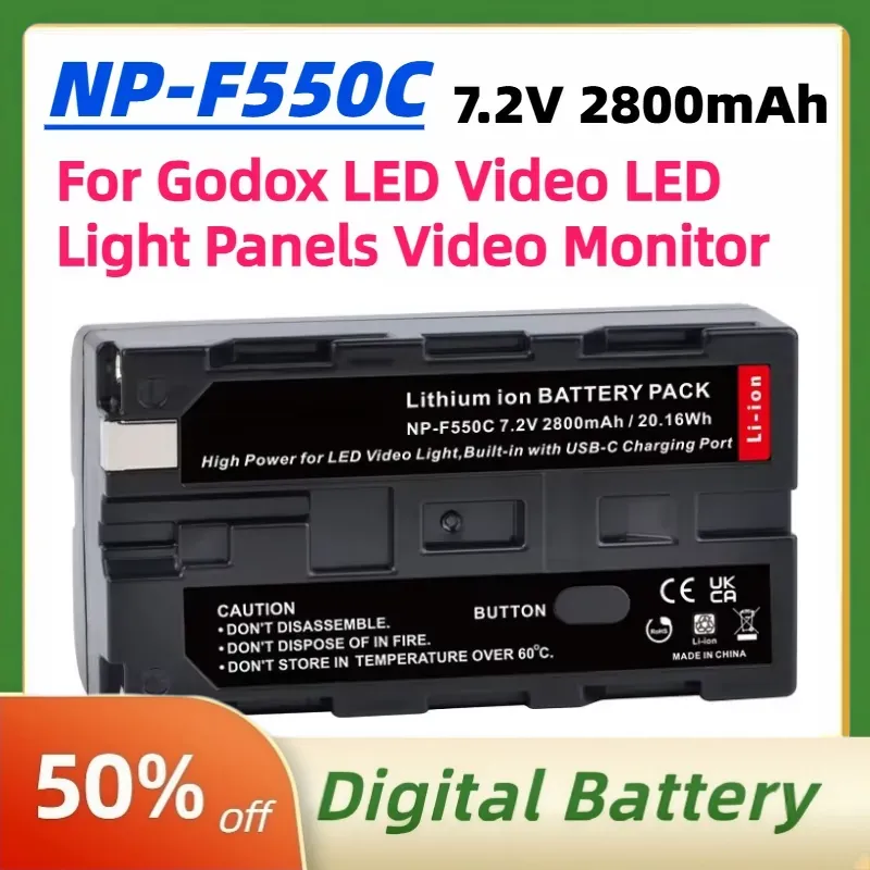 NP-F550C NP-F550 F570 Bateria  – Video Light Panel Led recenzja i cena