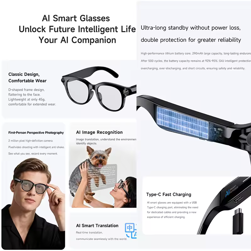 Inteligentne okulary M89-S AI  – Photography Lighting Diagram recenzja i cena