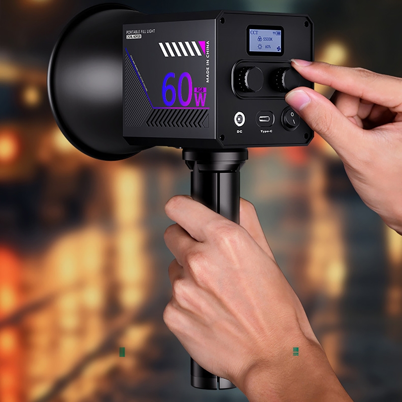 Lampa wideo RGB 60W, przenośna – Photography Lighting Background recenzja i cena