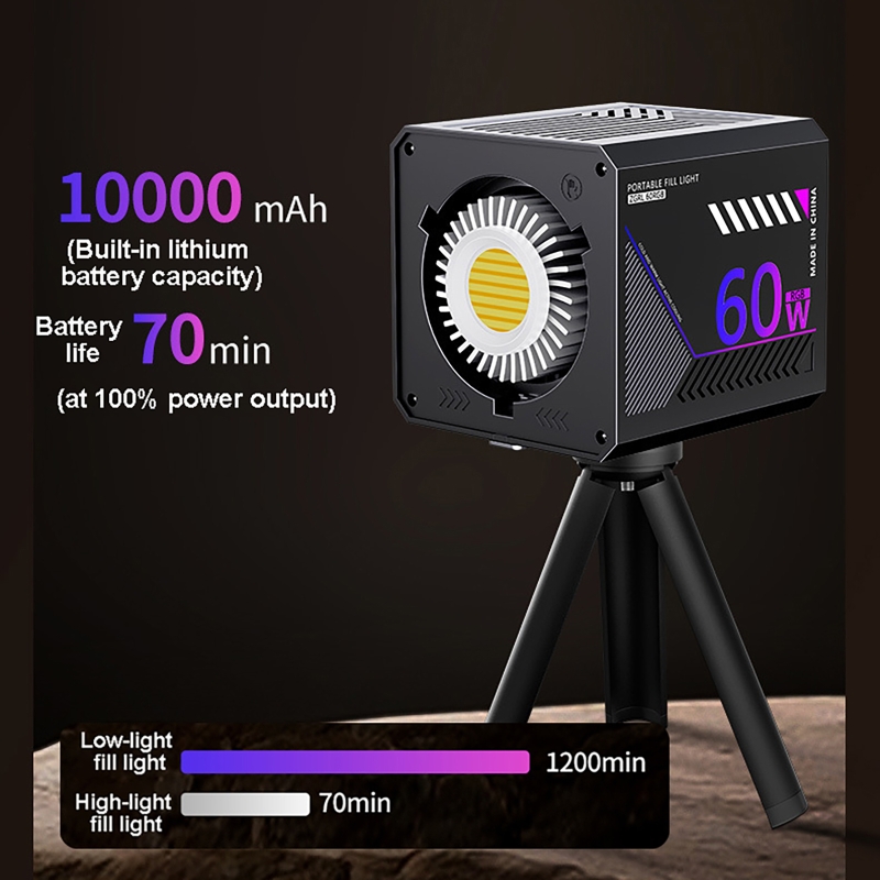 Lampa wideo RGB 60W, przenośna – Photography Lighting Background recenzja i cena