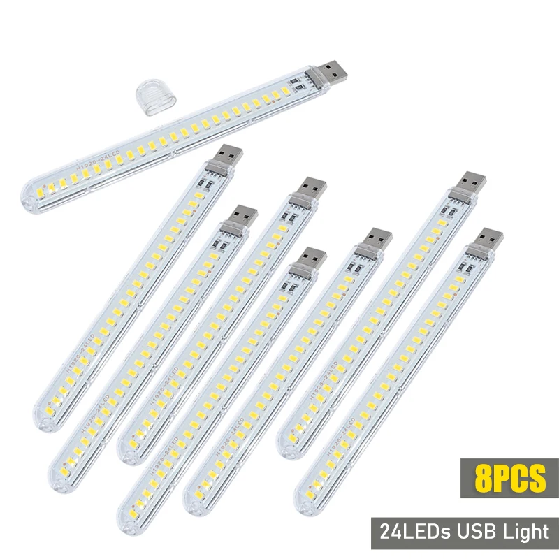 DC5V USB LED Light 24LED 8LED  – Photography Lighting Book recenzja i cena